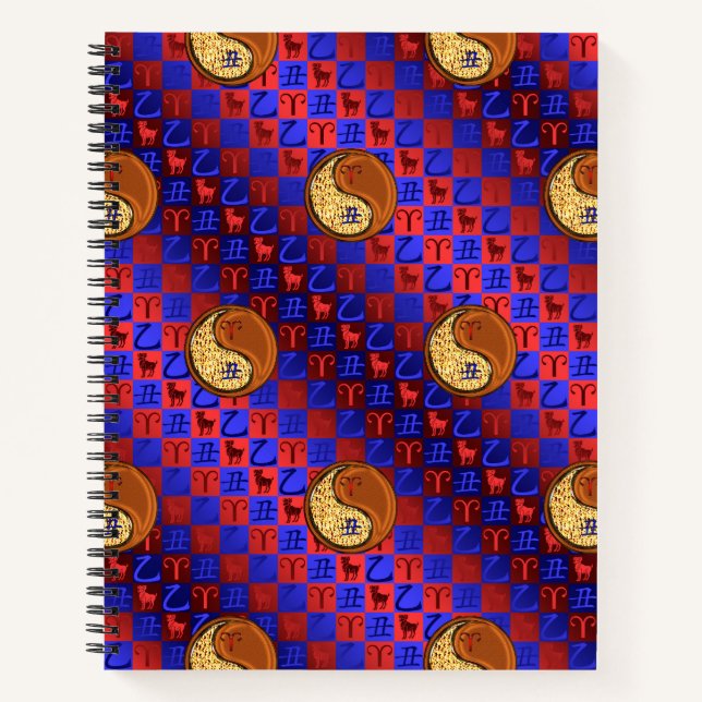 Aries & Wood Ox Notebook (Front)