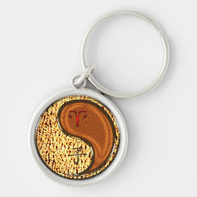 Aries & Wood Rat Key Ring (Front)