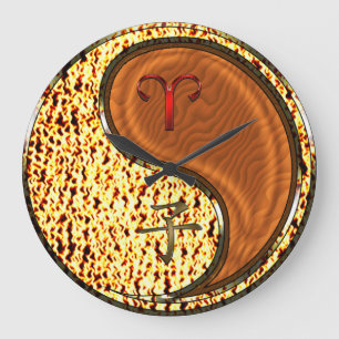 Aries & Wood Rat Large Clock
