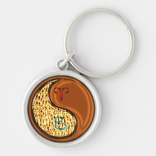 Aries & Wood Snake Key Ring (Front)