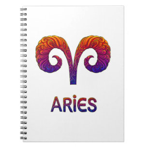 Aries Zodiac / Aries Symbol Notebook