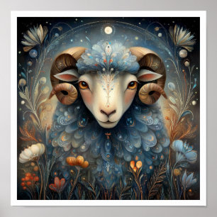 Aries Zodiac Birth Sign Astrology Celestial
