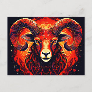 Aries Zodiac Collection Postcard