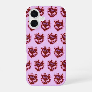 Aries Zodiac Coquette Heart Birthday Cake iPhone 16 Case