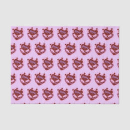 Aries Zodiac Coquette Heart Birthday Cake Tissue Paper
