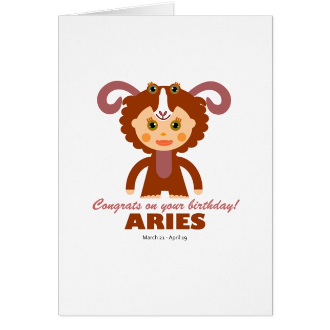 Aries Zodiac for Kids (Front)