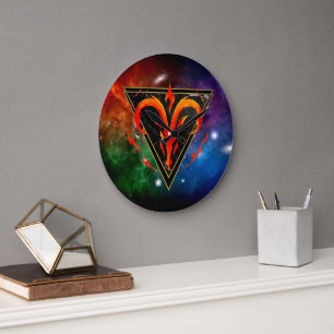 Aries Zodiac Gift Astrology Large Clock