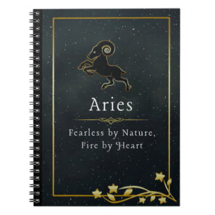 Aries Zodiac Gift – Astrology Lover Present Notebook