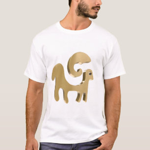 Aries Zodiac Gold Symbol Astrology Gift for Aries  T-Shirt