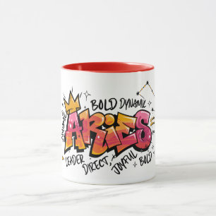 Aries Zodiac Graffiti  Mug