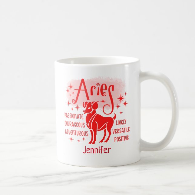 Aries Zodiac Horoscope  Coffee Mug (Right)
