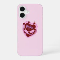 Aries Zodiac Pastel Heart Birthday Cake