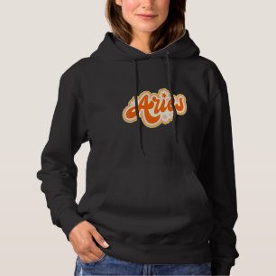 Aries Zodiac Sign Aries Retro Hoodie