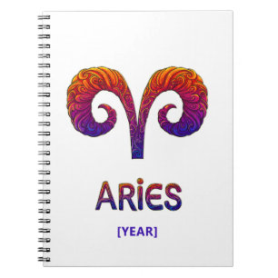 Aries Zodiac Sign / Aries Zodiac Notebook
