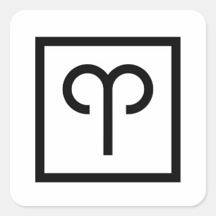Aries Zodiac sign astrology stickers