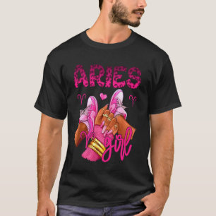 Aries Zodiac Sign Birthday Queens Aries Horoscope T-Shirt