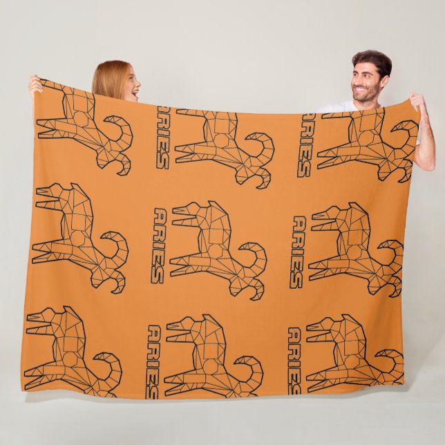 Aries Zodiac Sign Blanket (Transparent) (In Situ)
