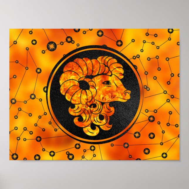 Aries Zodiac Sign Fire element (Front)