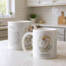 Aries Zodiac Sign Horoscope Personalized Gift