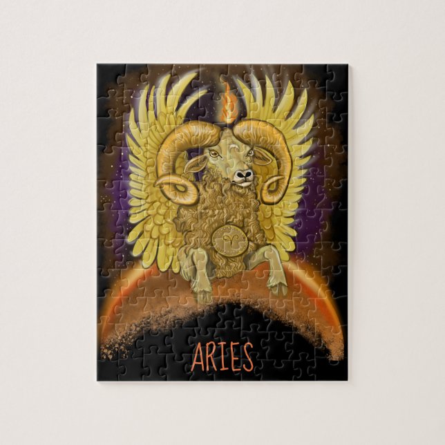 Aries Zodiac Sign Jigsaw Puzzle (Vertical)