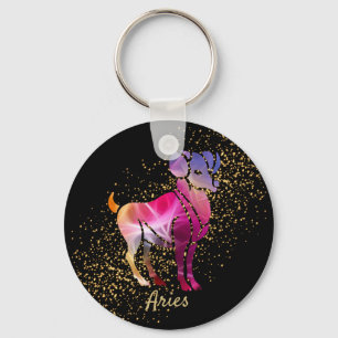 Aries - Zodiac Sign Key Ring