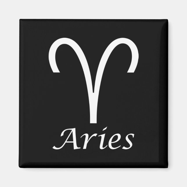 ‘Aries’ Zodiac Sign Magnet (Front)