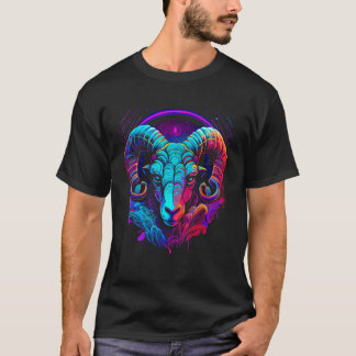 Aries Zodiac Sign Ram Graphic Astrology Cool Horos T-Shirt
