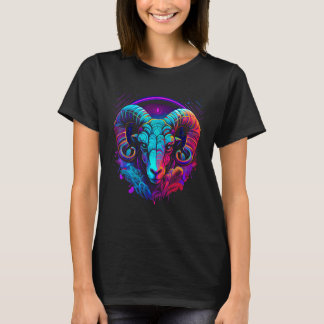 Aries Zodiac Sign Ram Graphic Astrology Cool Horos T-Shirt