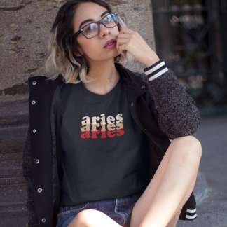 Aries Zodiac Sign | Red Power Colour T-Shirt