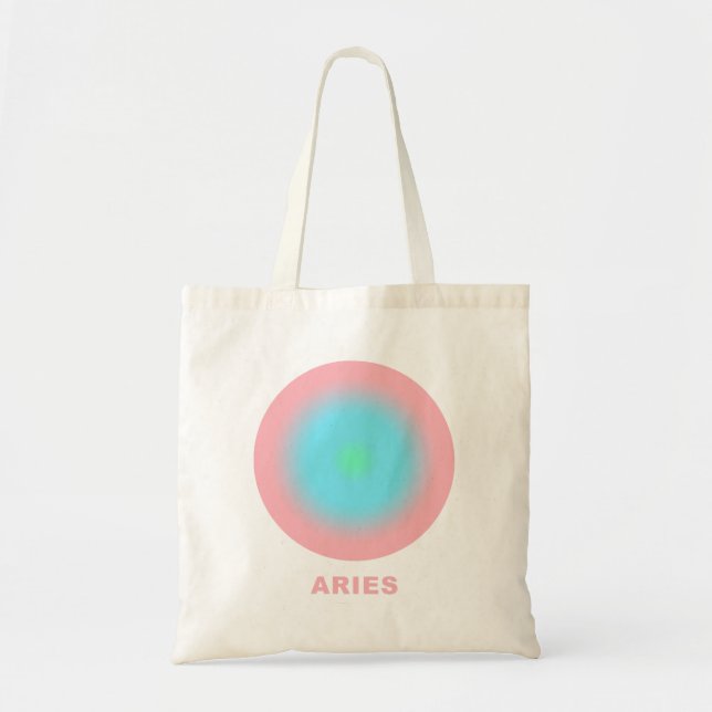 Aries Zodiac Sign Stylish Gradient   Tote Bag (Front)