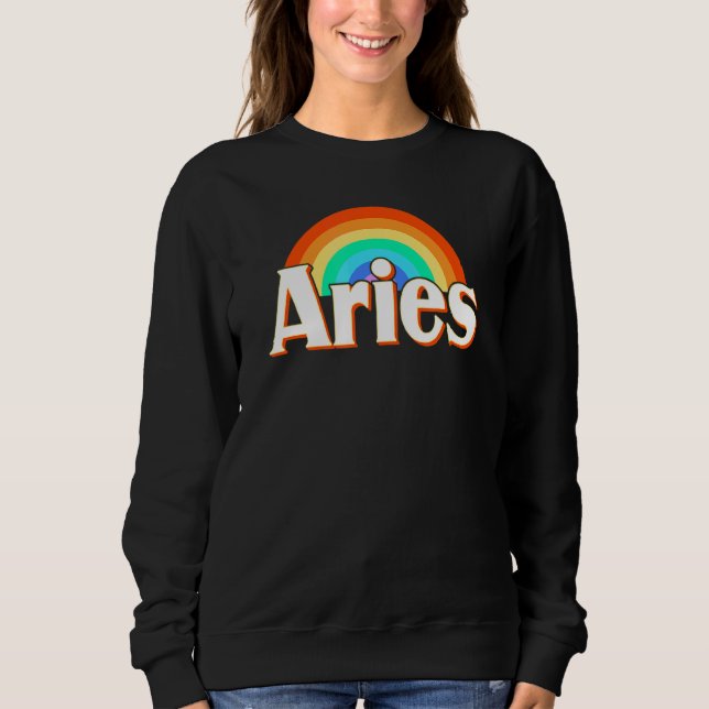 Aries Zodiac Sign Sweatshirt (Front)
