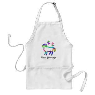 Aries Zodiac Star Sign Colour Line Standard Apron