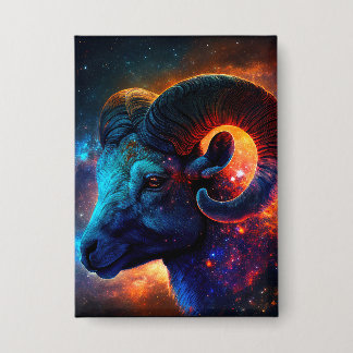Aries Zodiac Star Sign – Rectangle Button