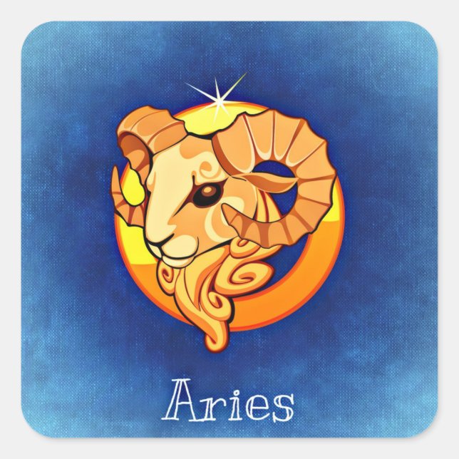 aries zodiac stickers (Front)