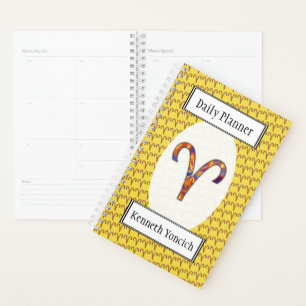 Aries Zodiac Symbol Element by Kenneth Yoncich Planner