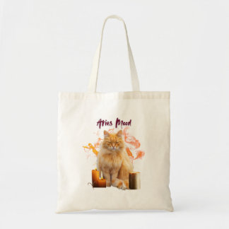 Aries Zodiac Tote Bag, Aesthetic Astrology Gif Bag