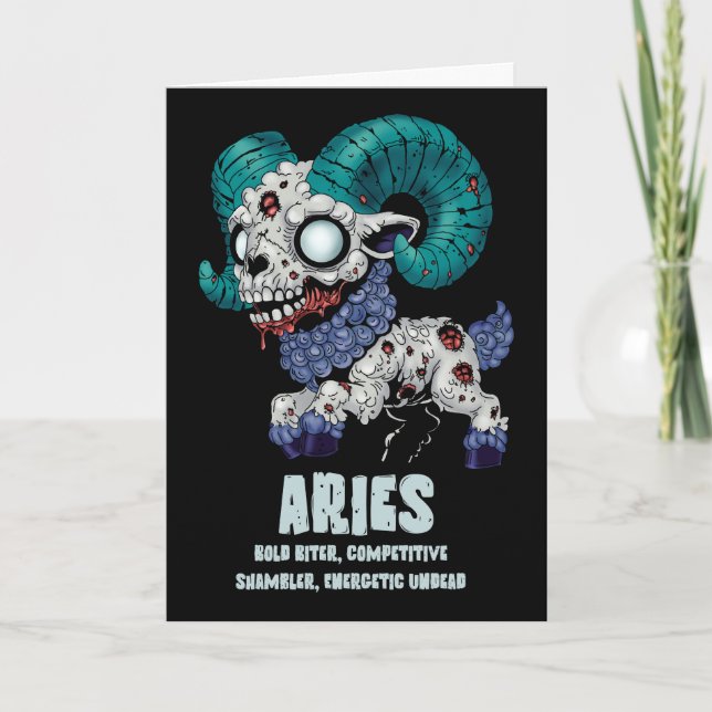 Aries Zombie Card (Front)