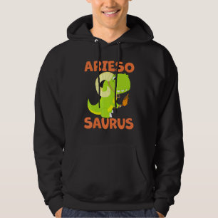 Ariesosaurus Aries Zodiac Sign Astrology T Rex Din Hoodie