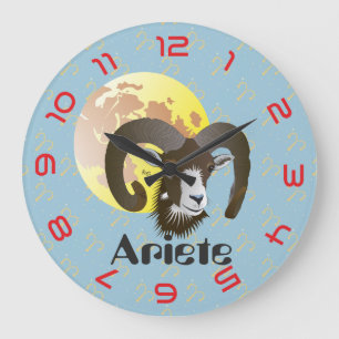 Ariete 21 marzo al 20 aprile Orologio Large Clock