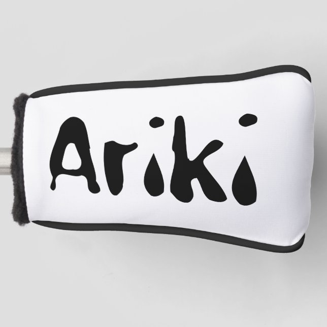 Ariki Maori Male Name, Golf Putter Cover (Front)