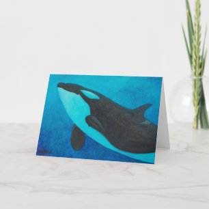 "Arise" Killer Whale / Orca blank greeting cards