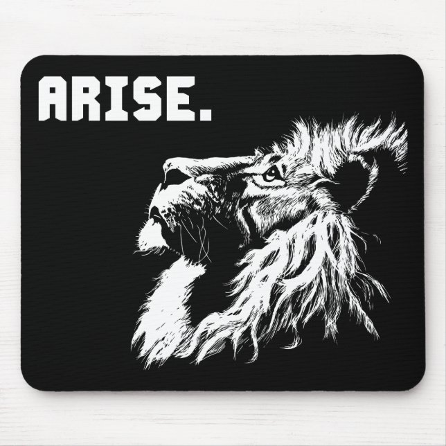 ARISE - Lion Motivational Mouse Pad (Front)