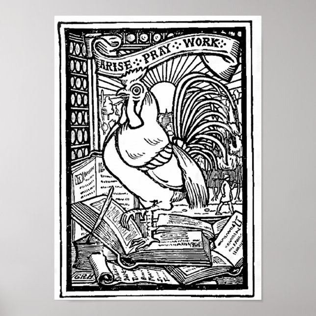 Arise Pray Work Inspirational Poster (Front)