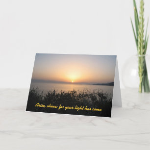 Arise, Shine Sunrise Christmas Card
