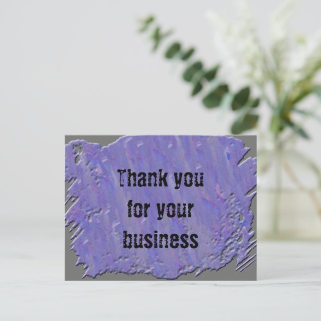 Aristic Thank You for Your Business Customer Postcard (Standing Front)