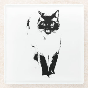 Aristocat Attitude Glass Coaster