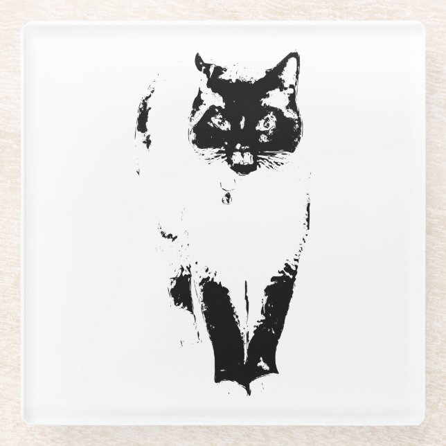 Aristocat Attitude Glass Coaster (Front)