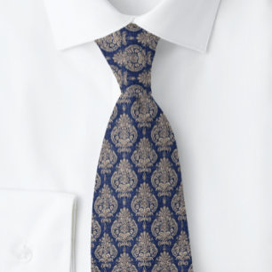 Aristocrat Damask Blue NeckTie