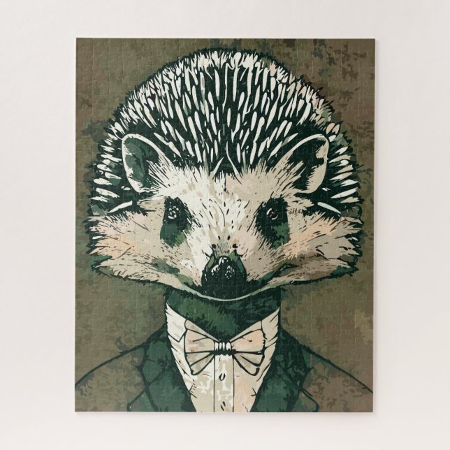 Aristocrat Hedgehog Jigsaw Puzzle (Vertical)
