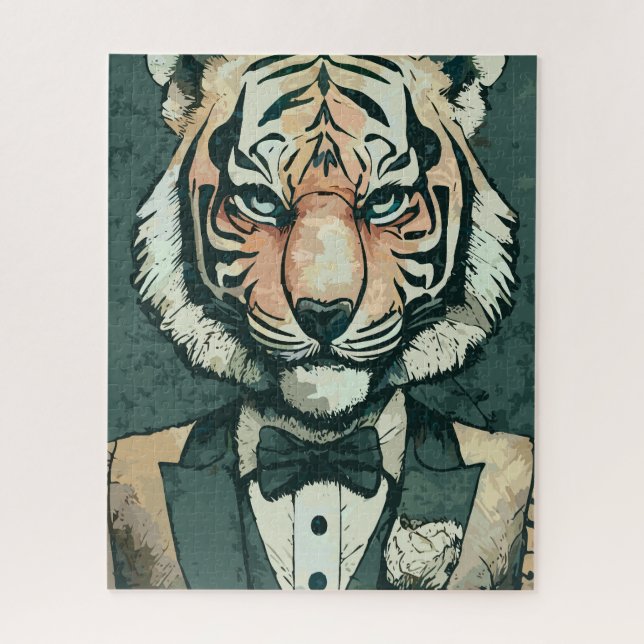 Aristocrat Tiger Jigsaw Puzzle (Vertical)